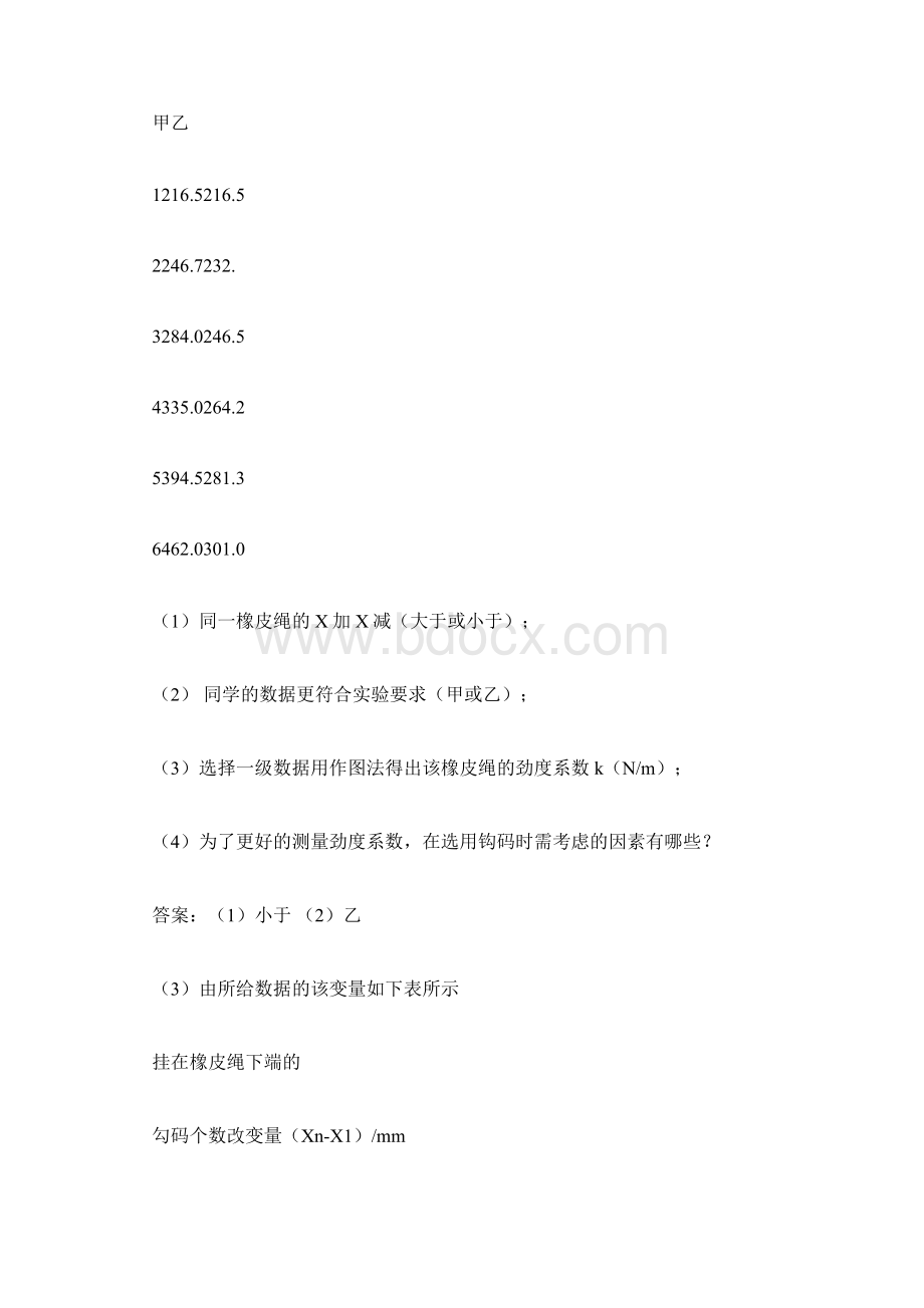 物理实验探究弹力和弹簧伸长的关系复习教案Word文件下载.docx_第2页