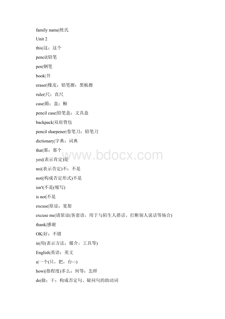 人教版初中英语七年级上下册课后单词.docx_第3页