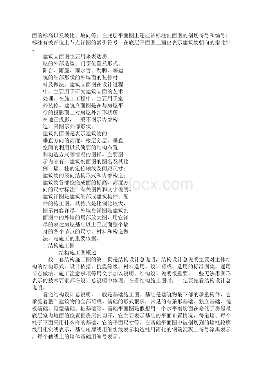 施工图认知实习报告docWord格式文档下载.docx_第3页