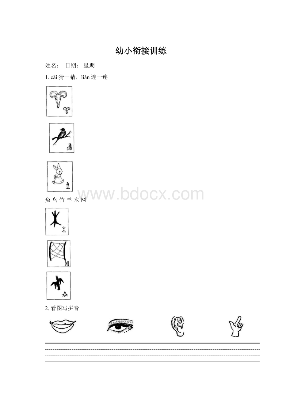 幼小衔接训练.docx_第1页