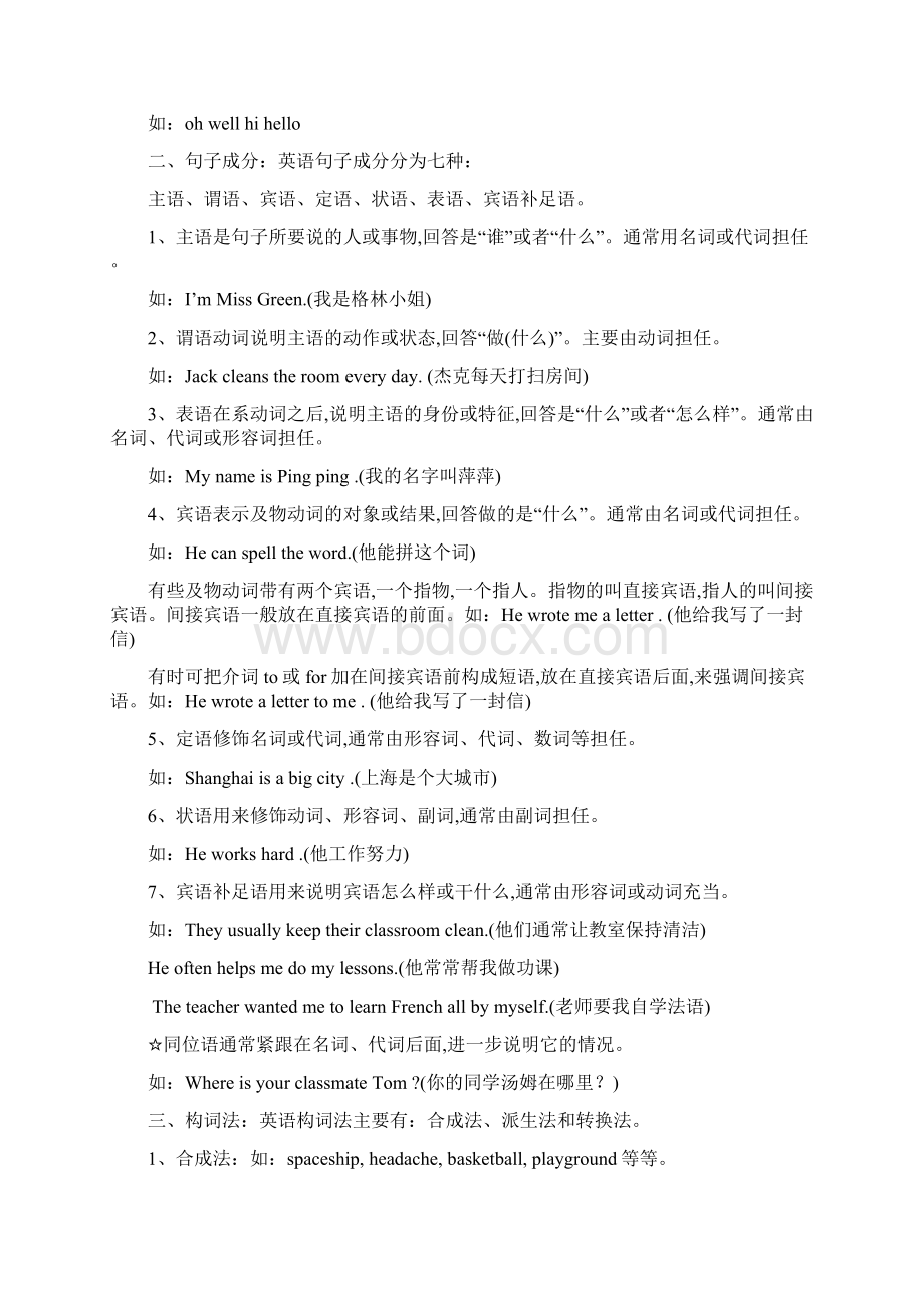 英语语法知识大全Word文档下载推荐.docx_第2页