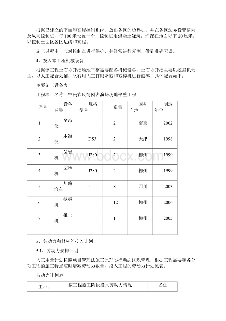 民族风情园表演场场地平整工程施工组织设计.docx_第3页