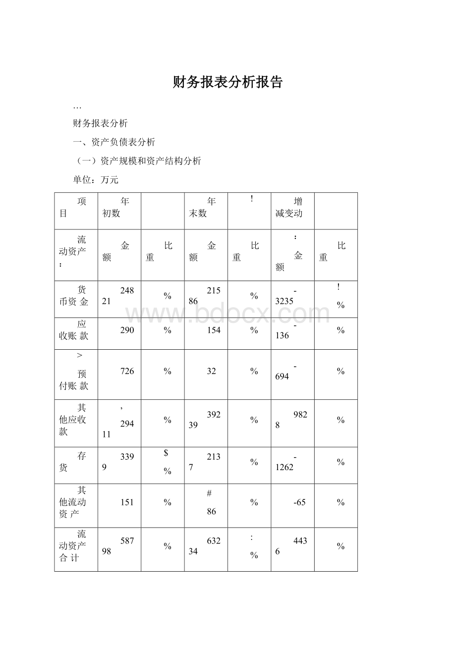 财务报表分析报告.docx