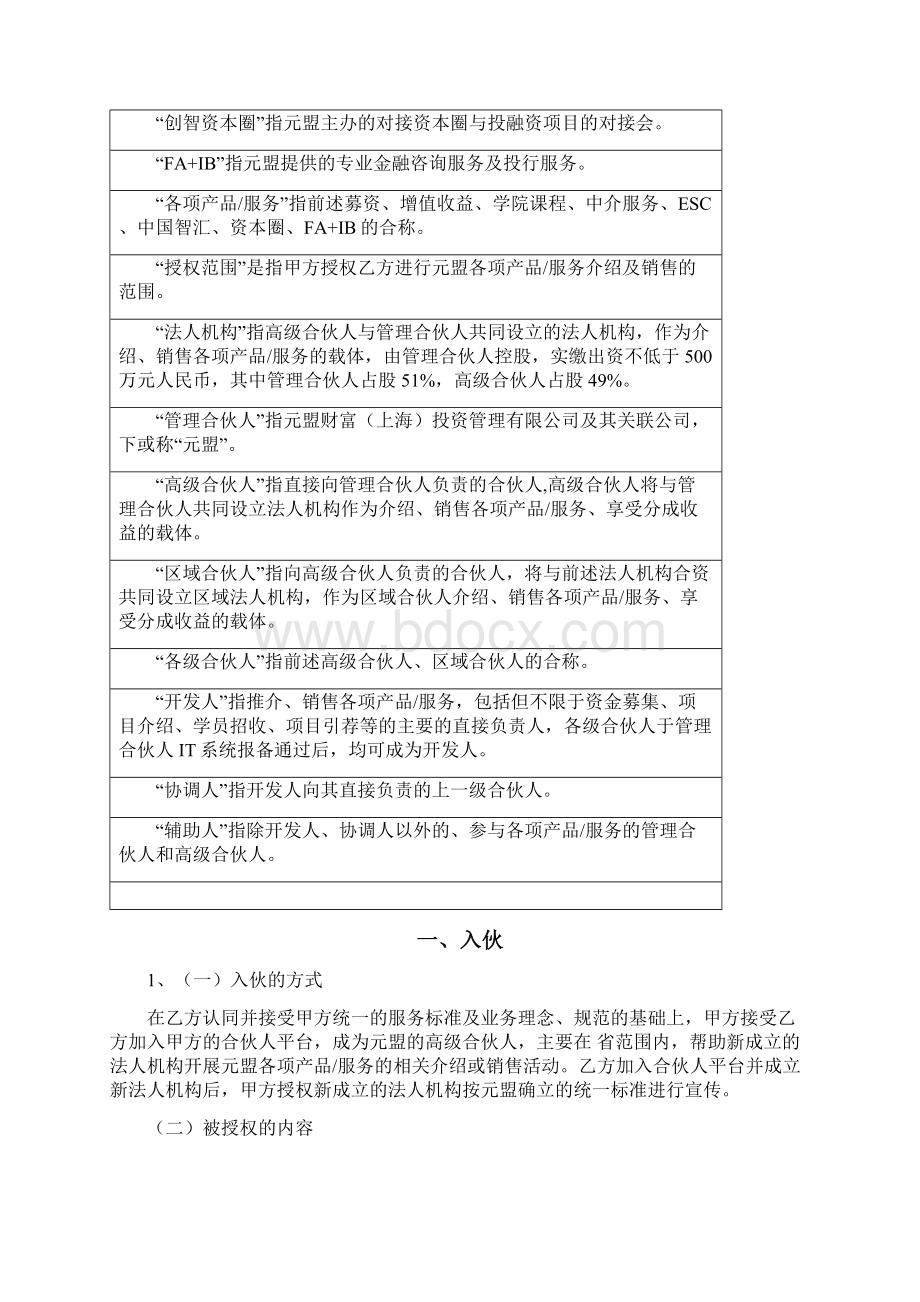 入伙合作协议高级合伙人版文档格式.docx_第2页