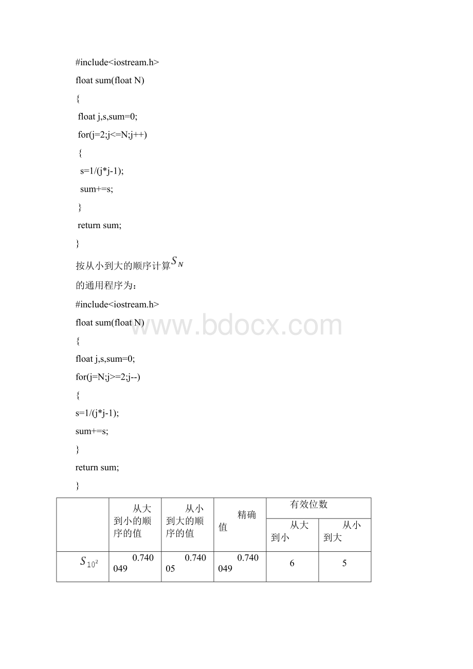 数值分析上机题C 程序资料文档格式.docx_第2页