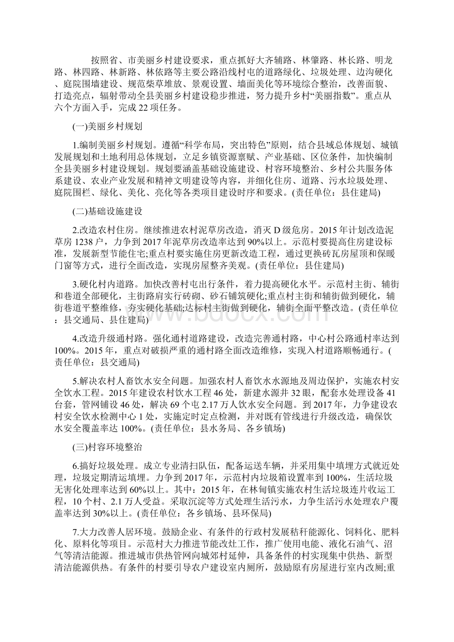 美丽乡村建设实施方案之欧阳术创编.docx_第2页