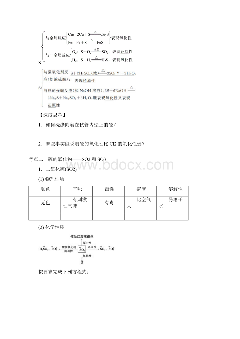 xs 第四章 第3讲 硫及其化合物.docx_第2页