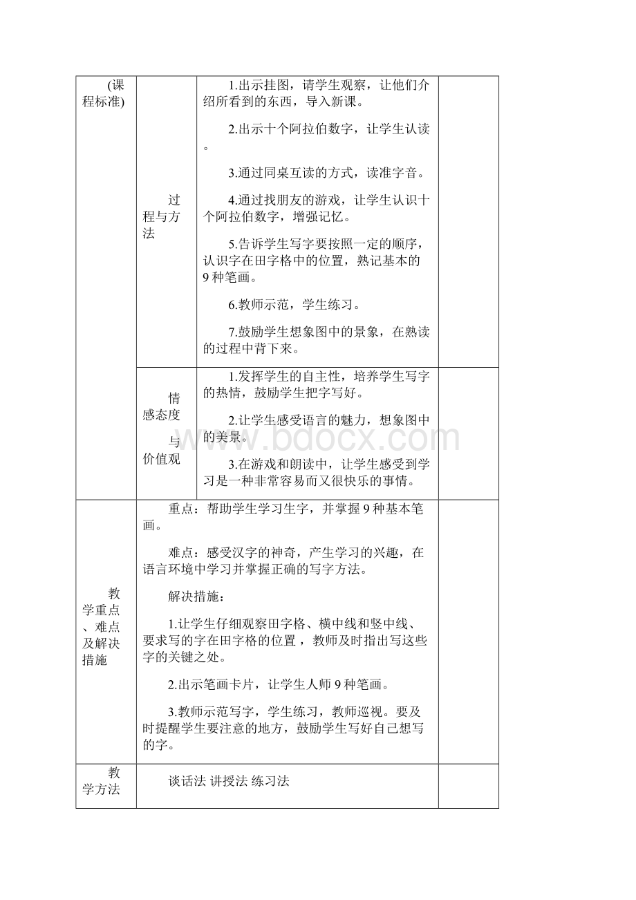 西师版小学一年级上册五单元教案.docx_第2页