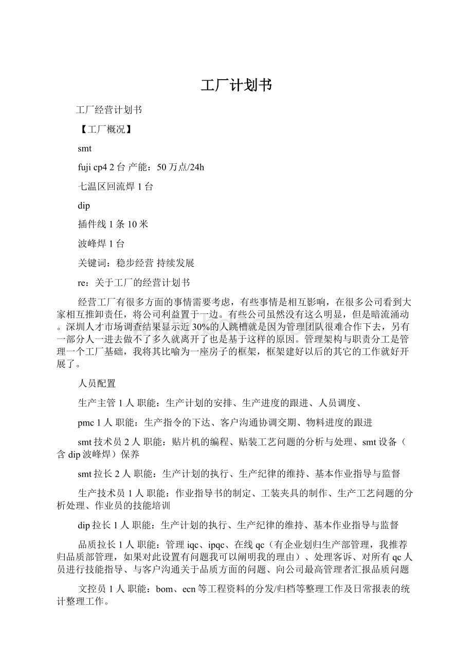 工厂计划书.docx