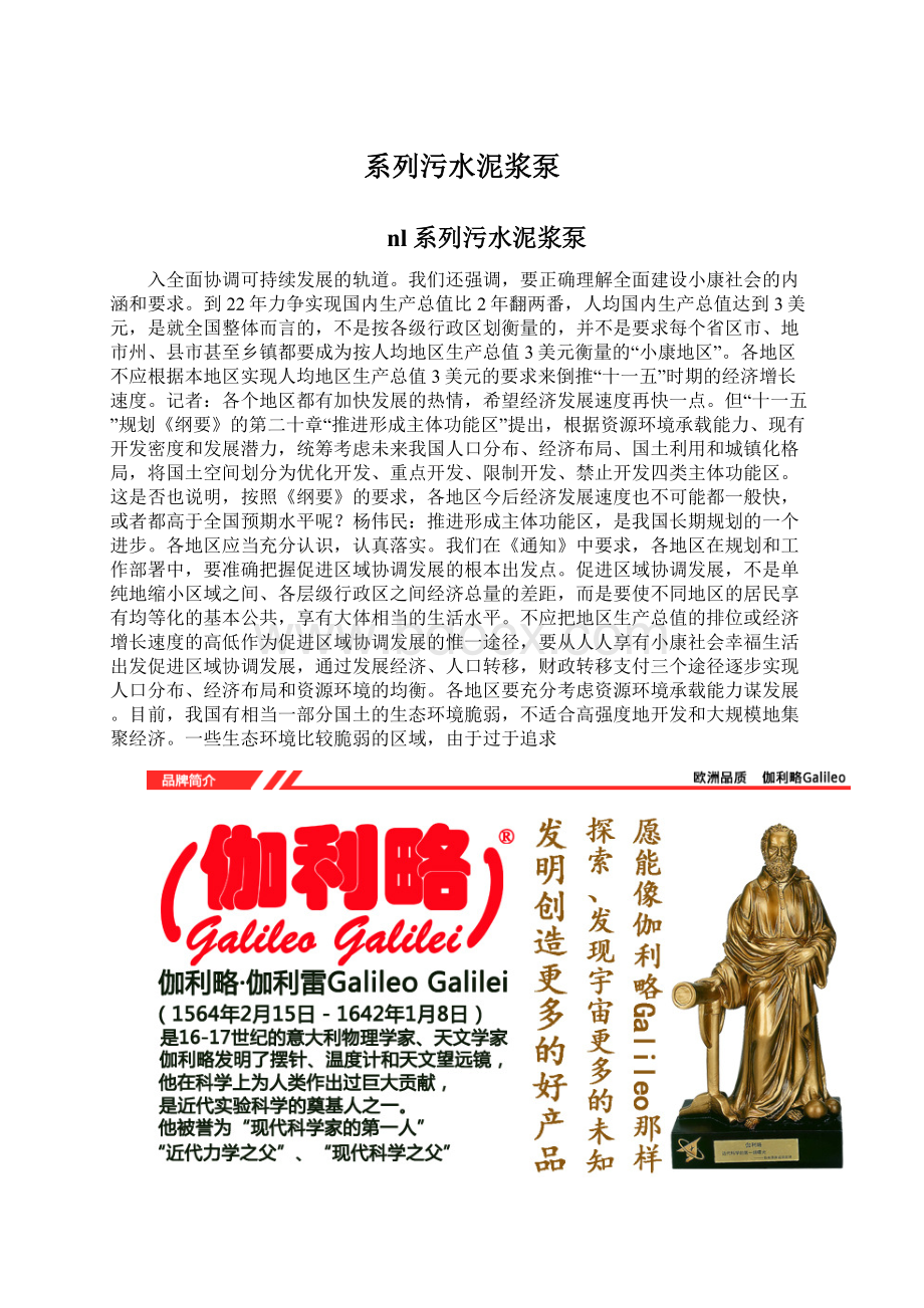 系列污水泥浆泵Word格式文档下载.docx