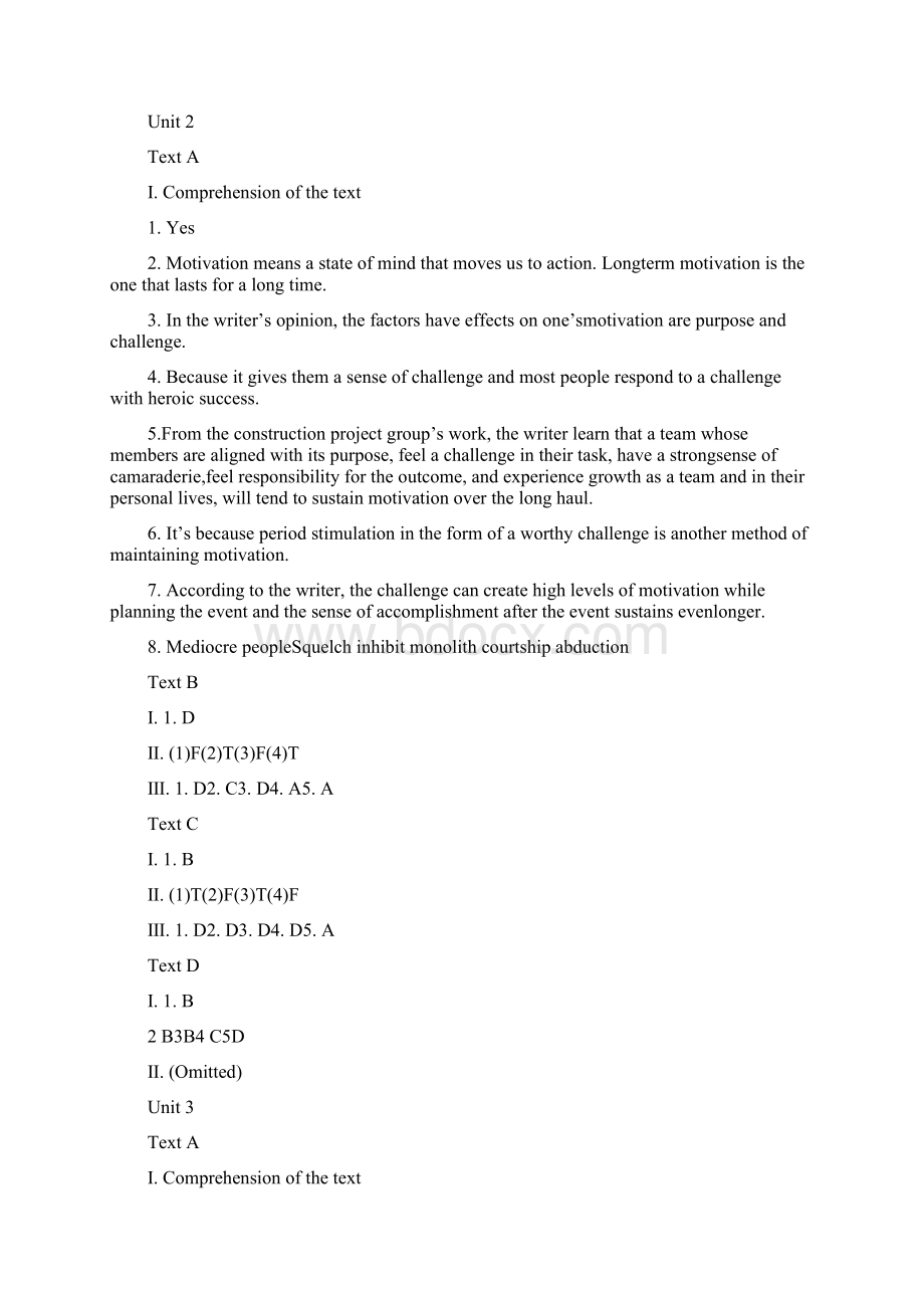 英语阅读IB英语泛读教程2课后答案苏州大学出版社.docx_第2页