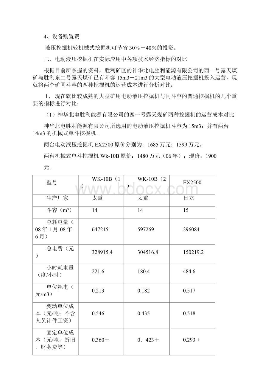 电动式液压挖掘机与普通挖掘机的性能对比与使用条件.docx_第3页