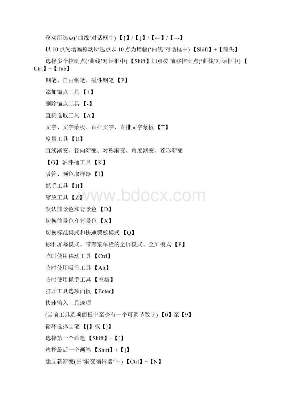 Photoshop CS5 Flash AI CAD快捷键技巧大全.docx_第3页