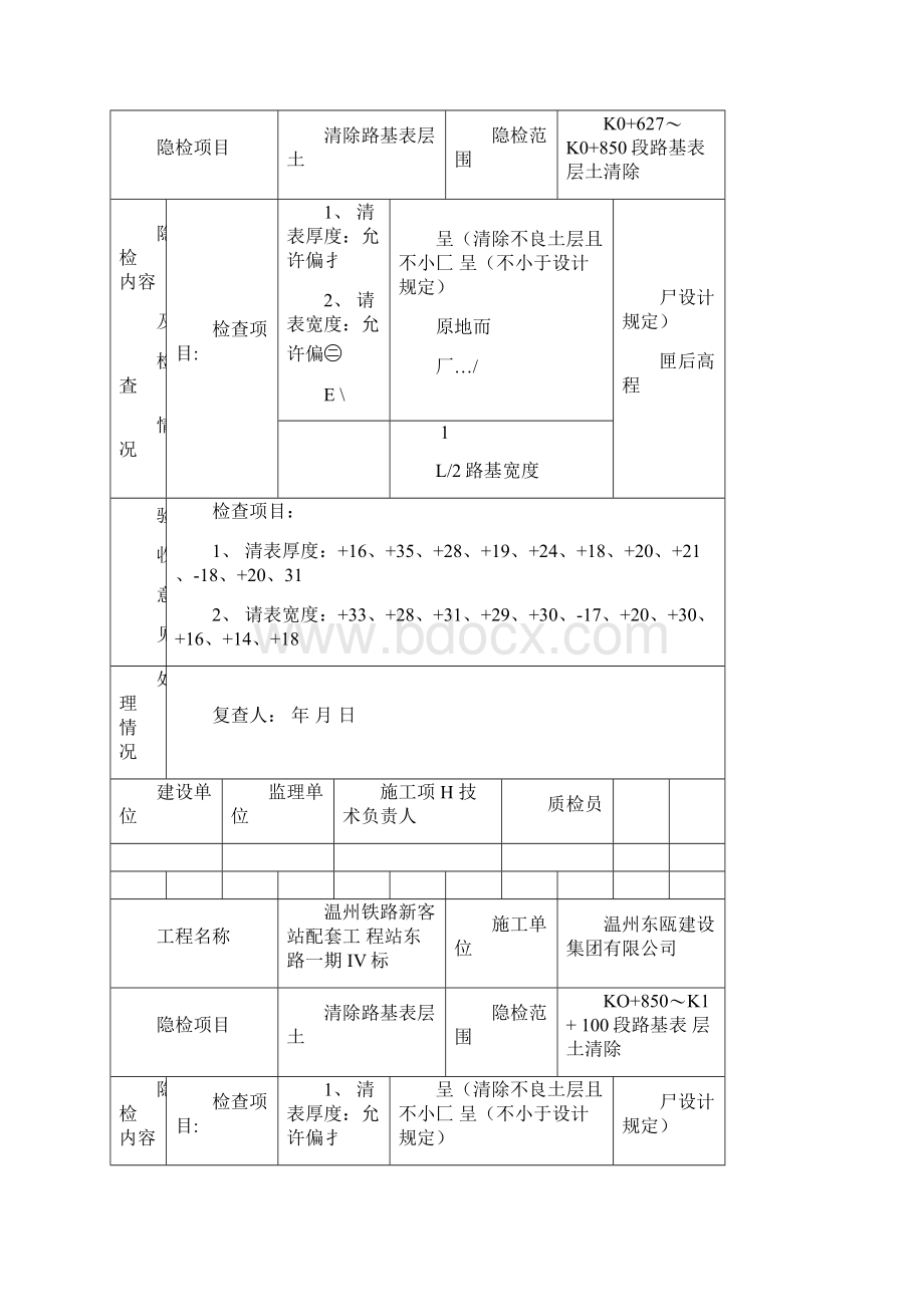 隐蔽工程验收记录样本路基清表.docx_第3页