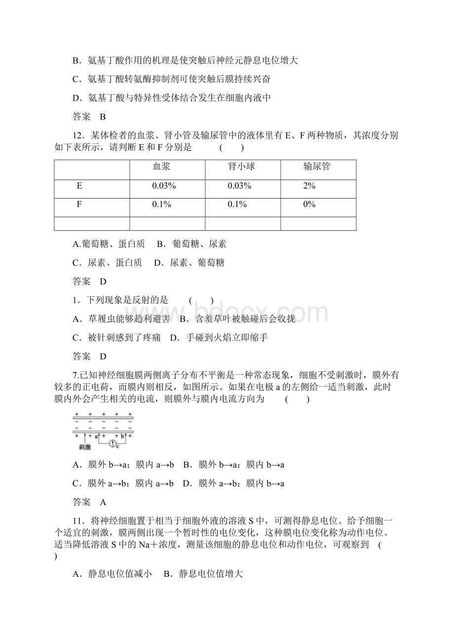 生物必修三期末模拟试题剖析Word文档下载推荐.docx_第2页