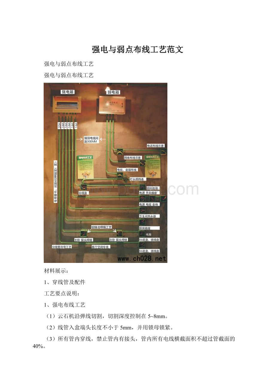 强电与弱点布线工艺范文Word文件下载.docx