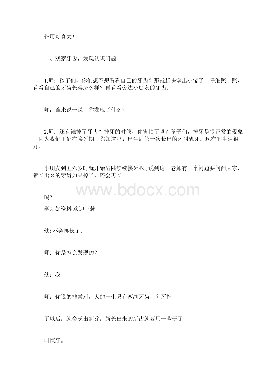 大班牙齿的秘密教案.docx_第3页