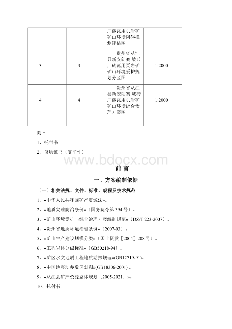 贵州省某页岩矿矿山环境保护与综合治理方案.docx_第2页