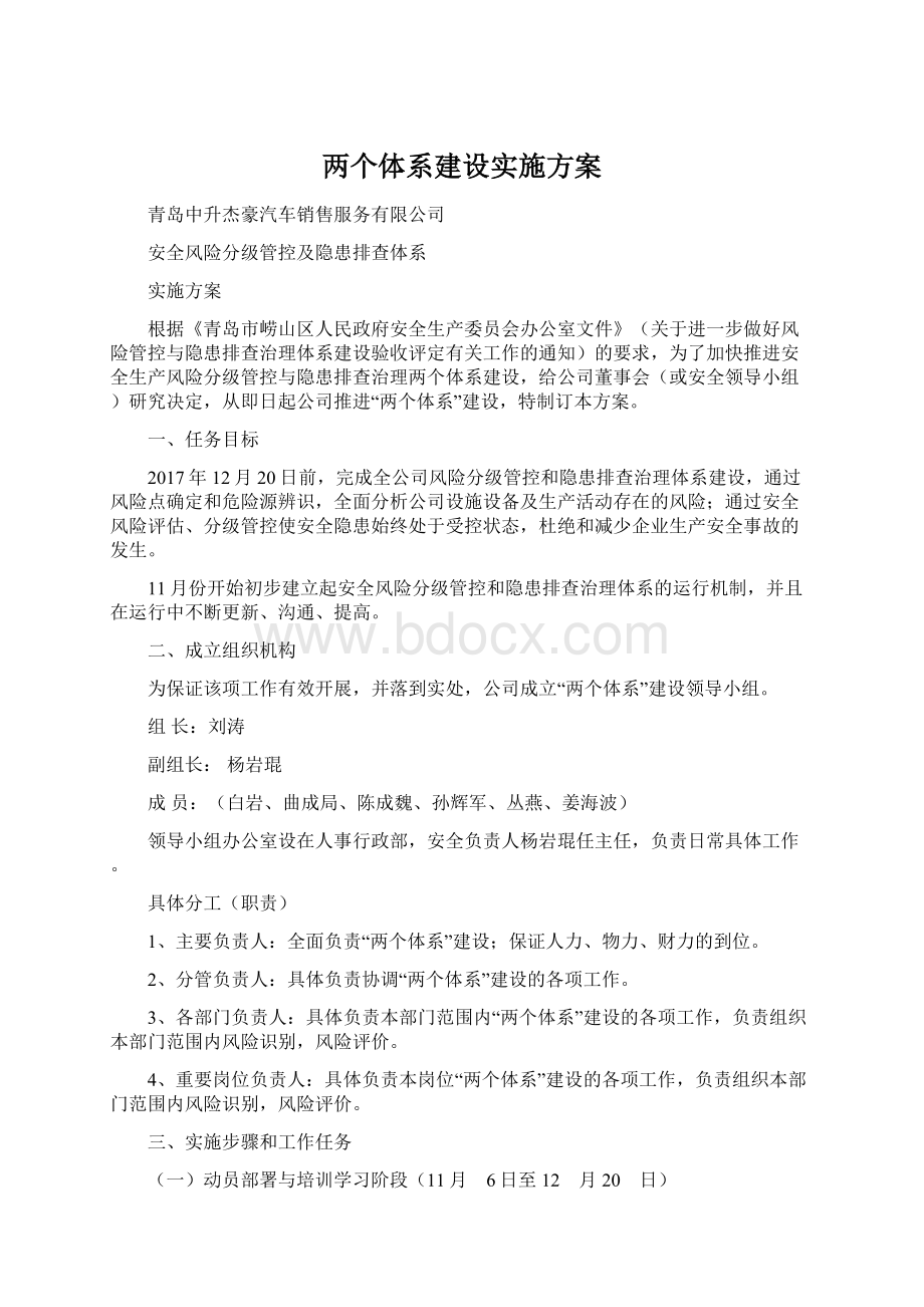 两个体系建设实施方案Word格式文档下载.docx_第1页