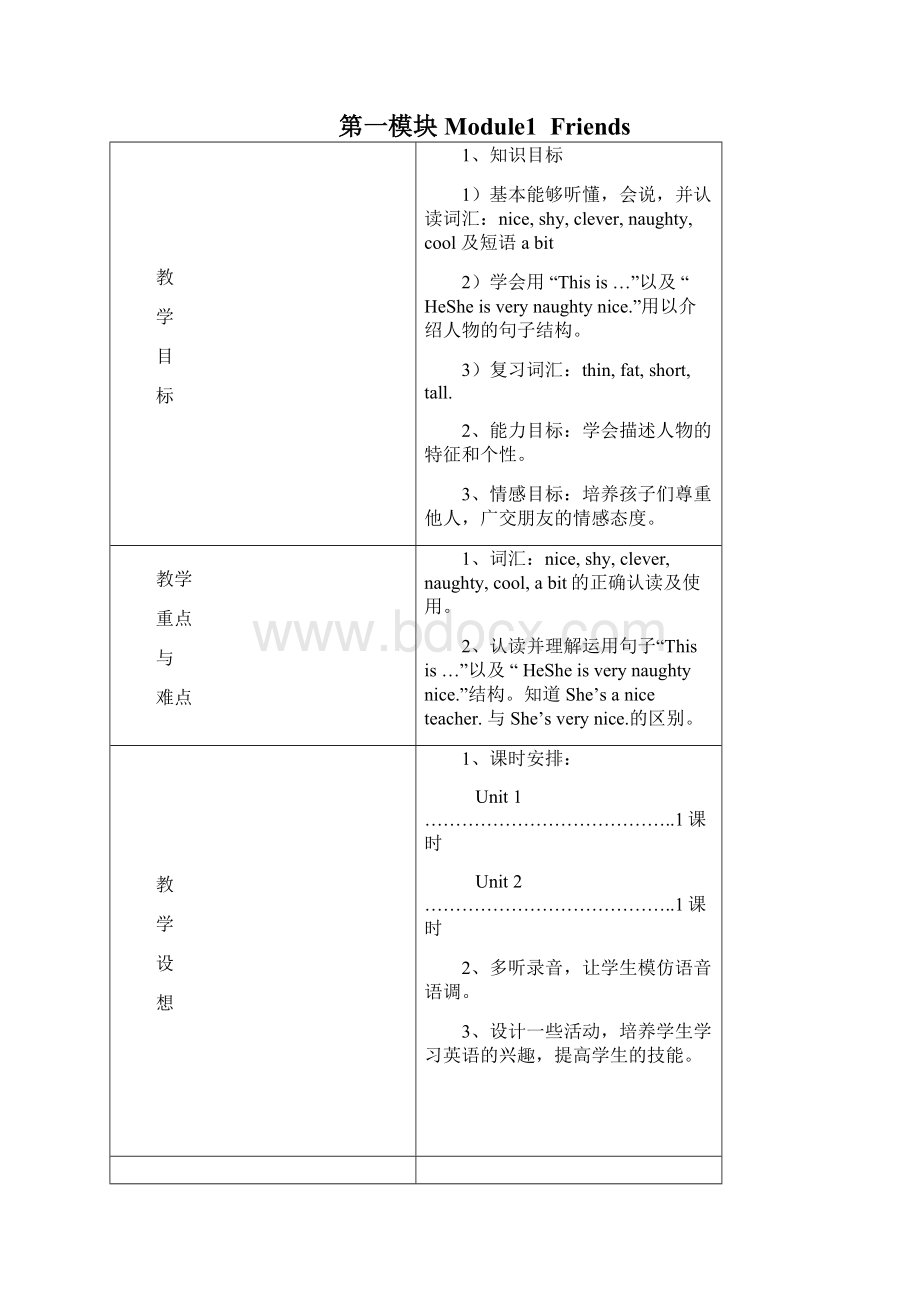 外研版三起小学英语第四册全册教案Word文档格式.docx_第2页