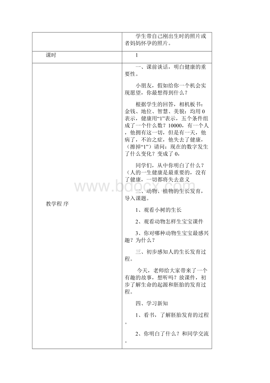 强烈推荐小学三年级上册生命与健康常识计划教案2.docx_第3页