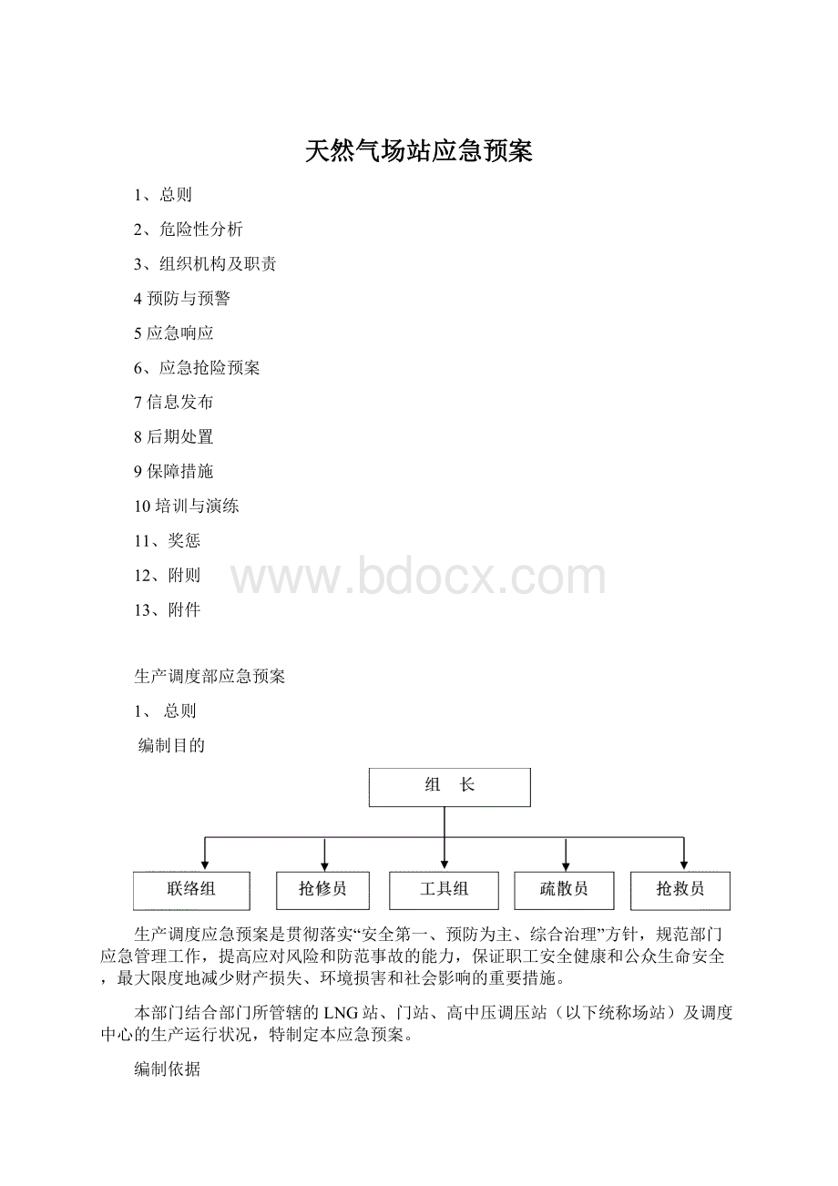 天然气场站应急预案.docx_第1页