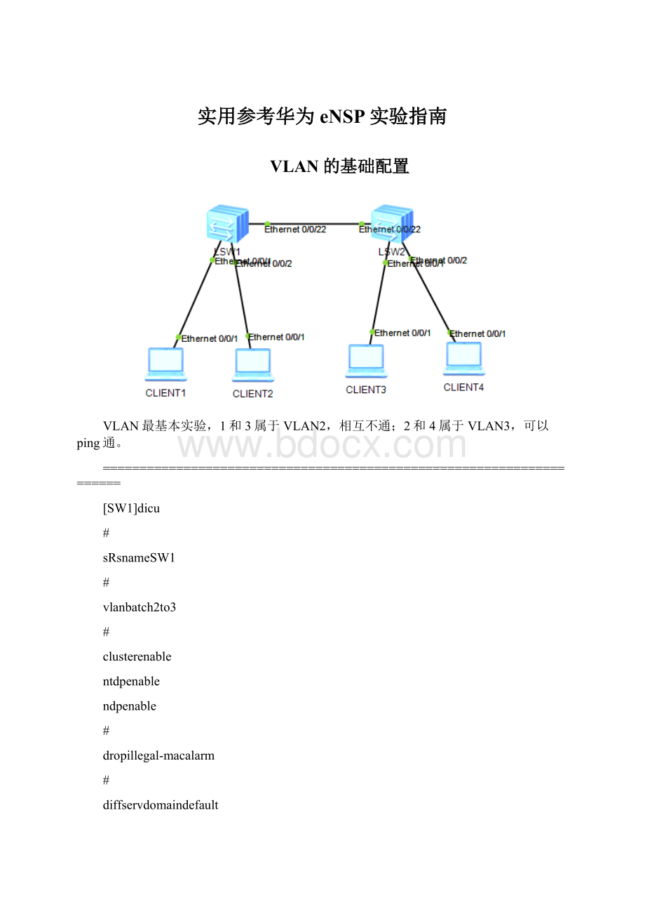 实用参考华为eNSP实验指南.docx