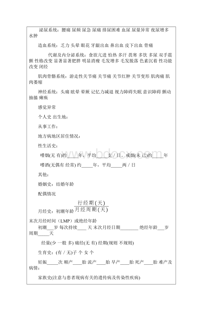 神经内科大病历模版文档格式.docx_第2页