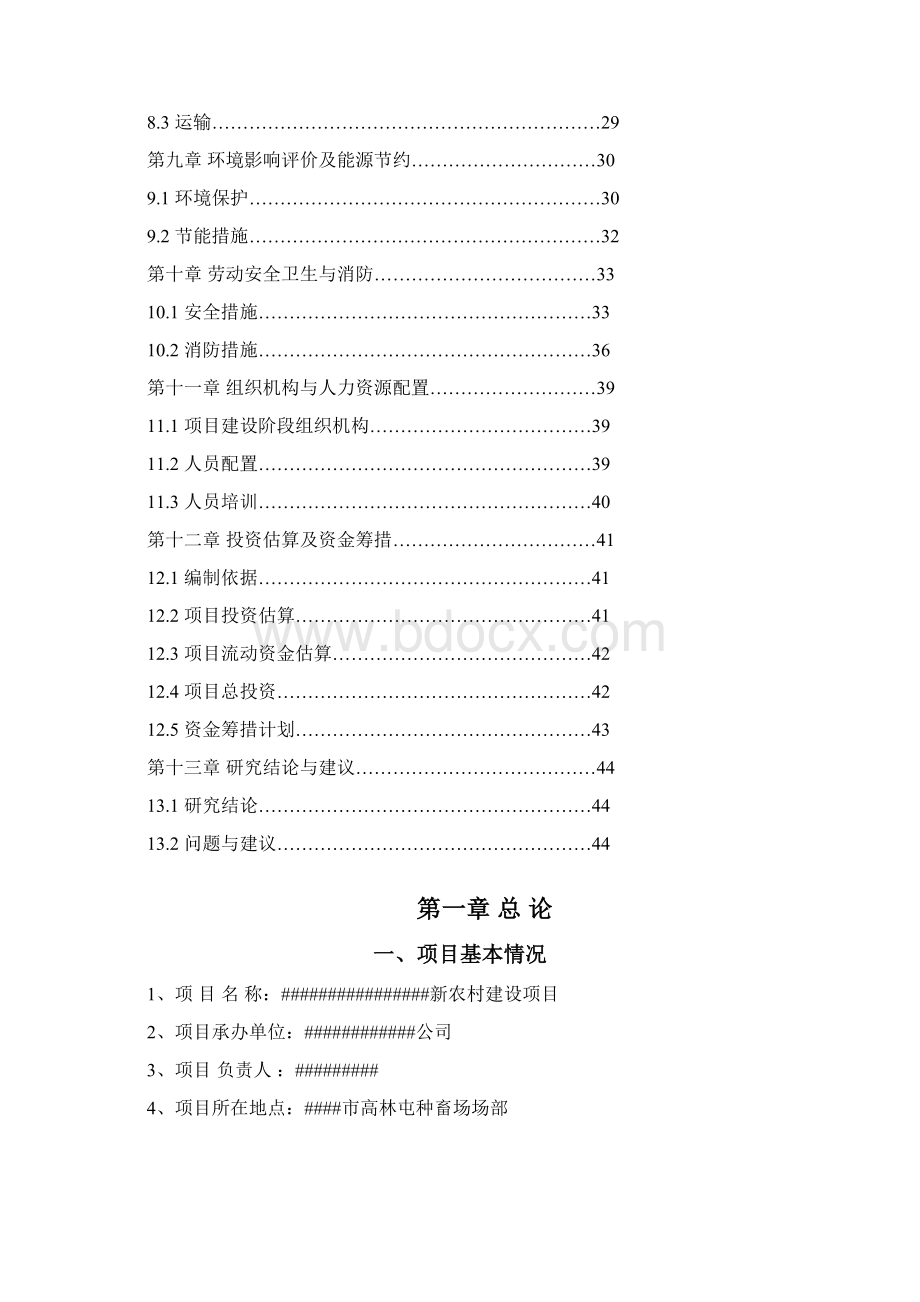 新农村建设项目可行性研究报告.docx_第2页