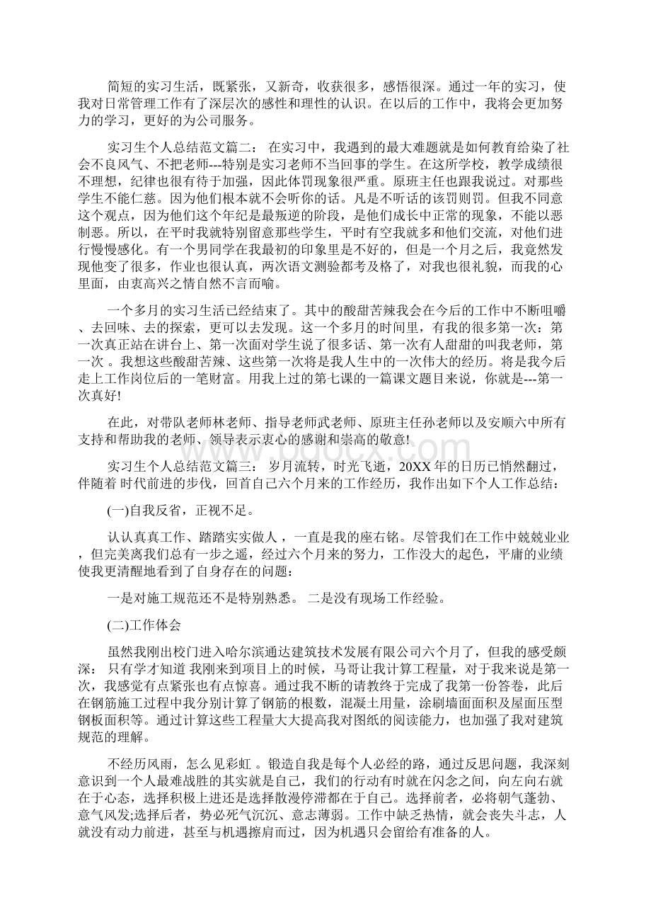 实习生个人总结范文6篇.docx_第2页