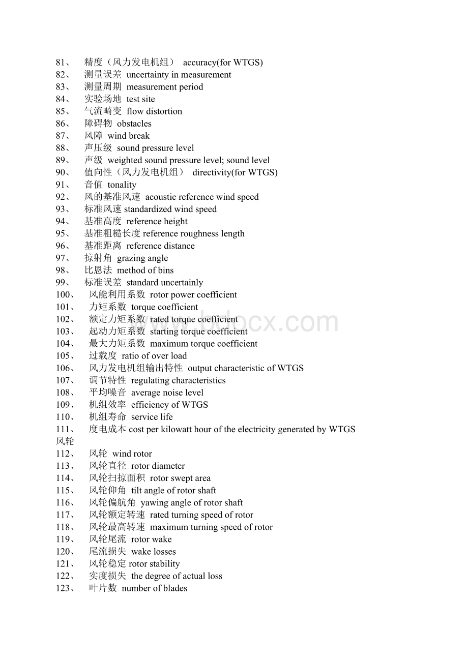 风电术语中英对照汇总Word文档格式.docx_第3页