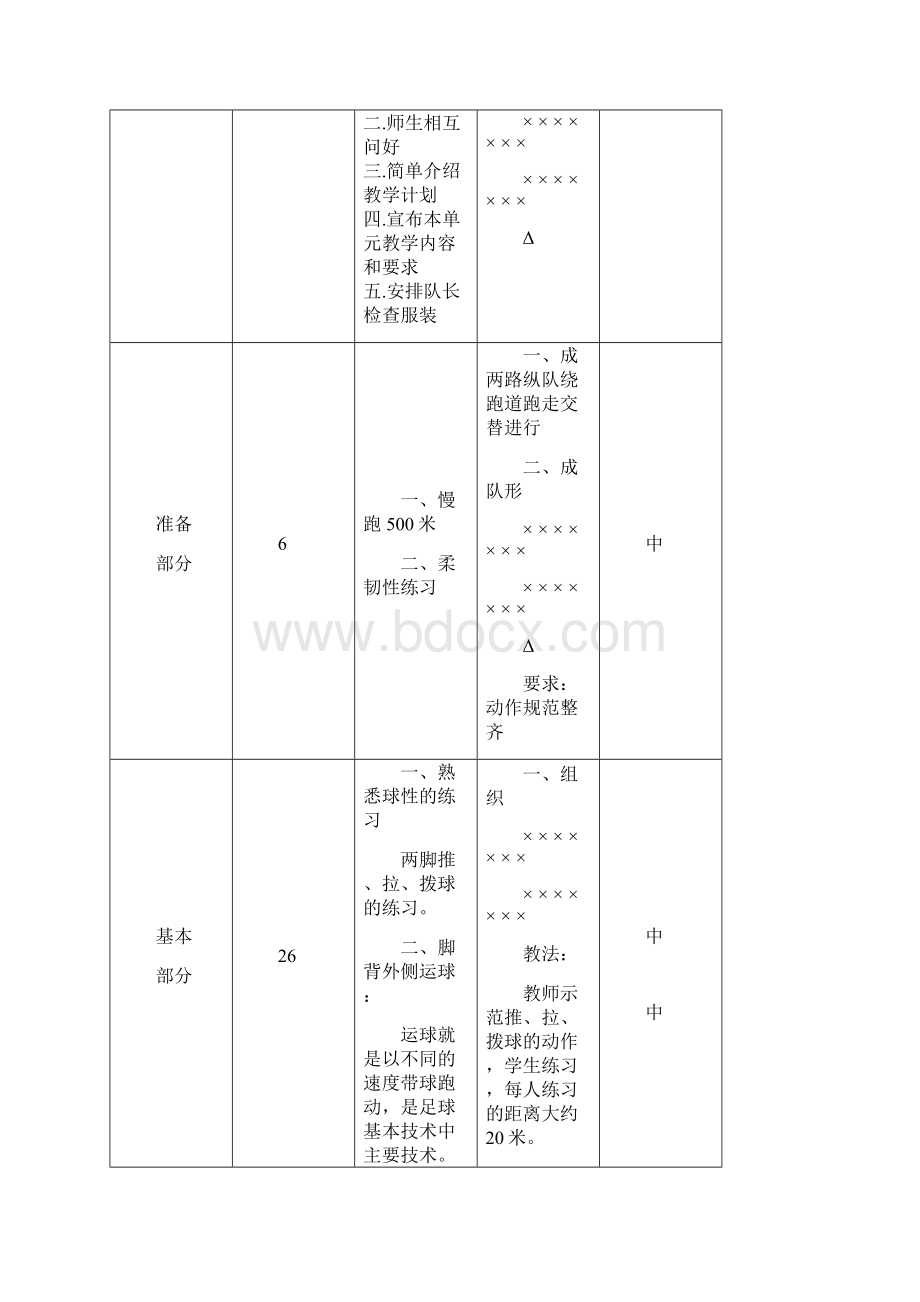 校园足球初一教学案.docx_第3页