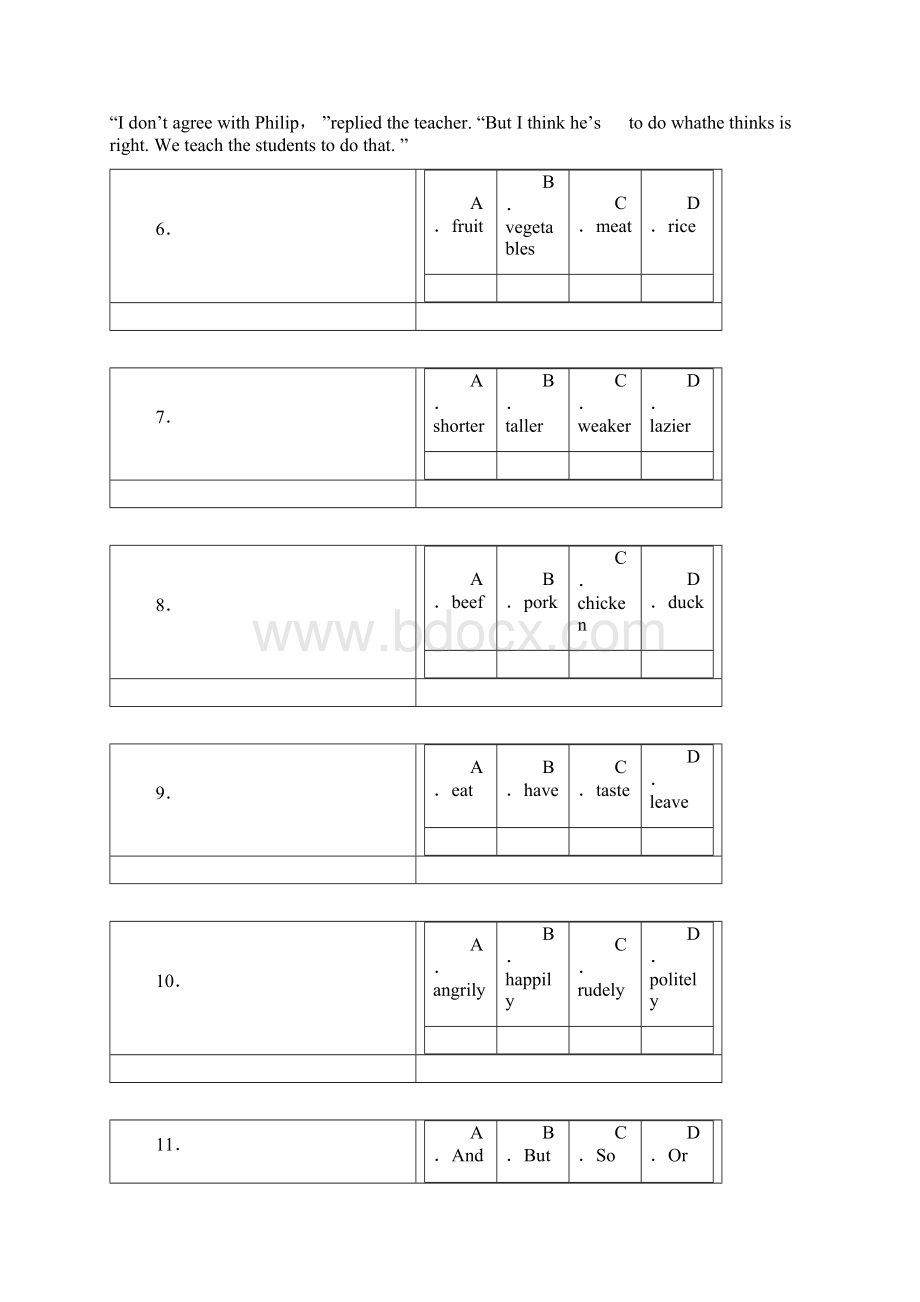 初中毕业升学考试四川雅安卷英语带解析.docx_第3页