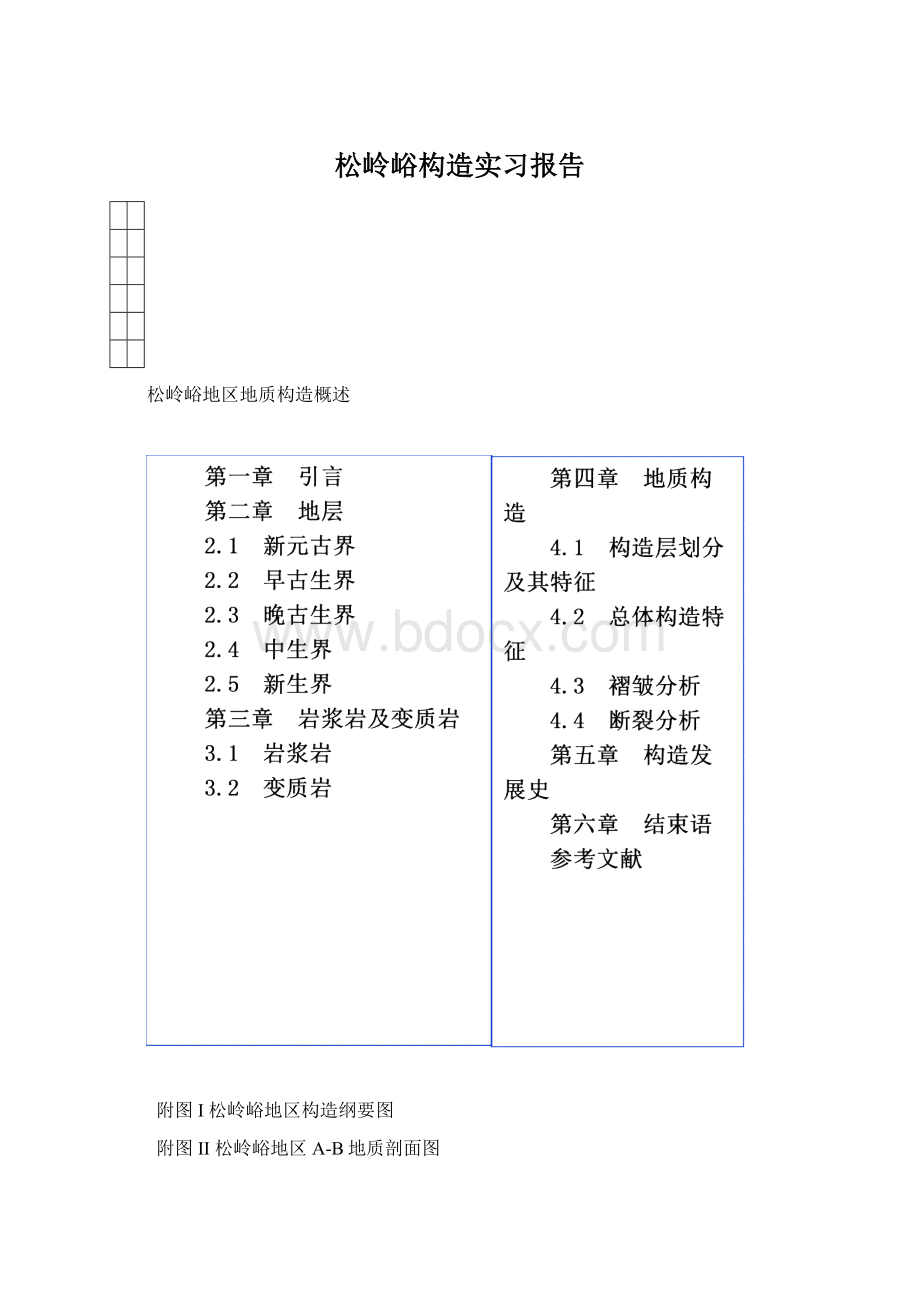 松岭峪构造实习报告.docx