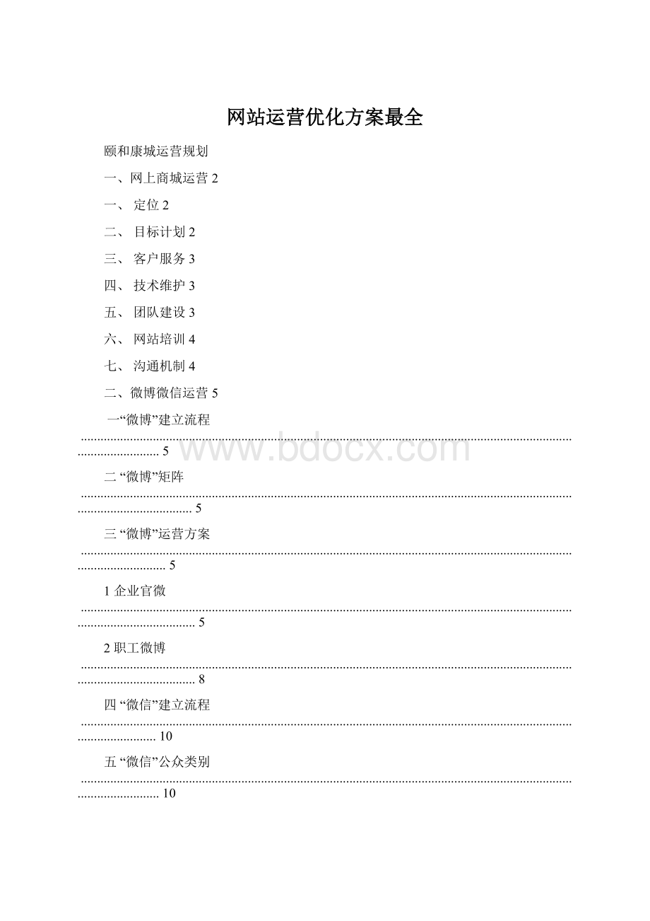 网站运营优化方案最全.docx