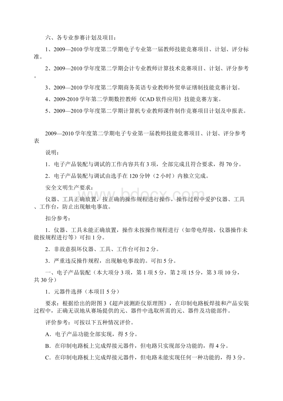 首届教师届技能节竞赛秩序册Word文档格式.docx_第2页