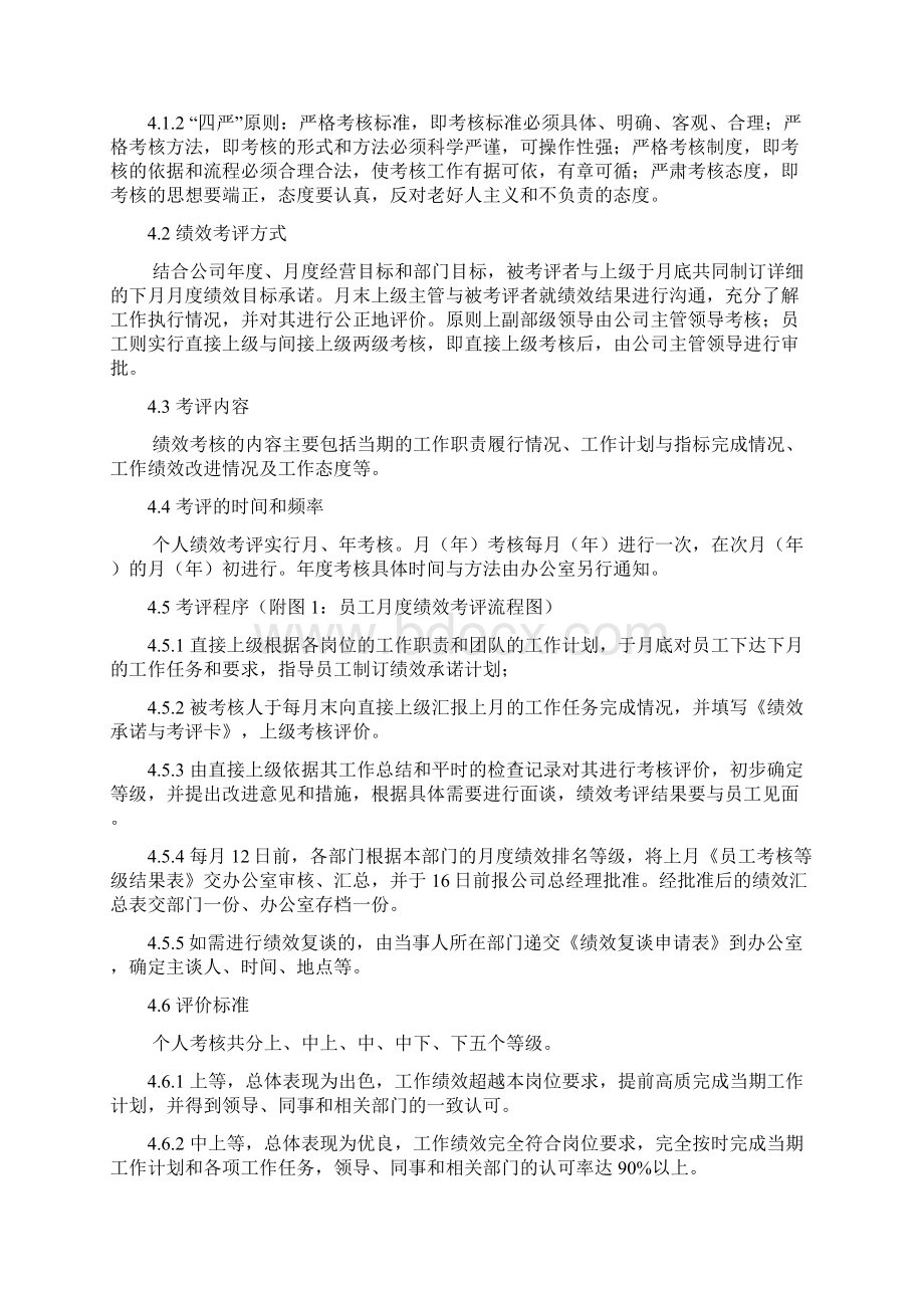 员工绩效考核管理制度模板1资料Word文档格式.docx_第2页