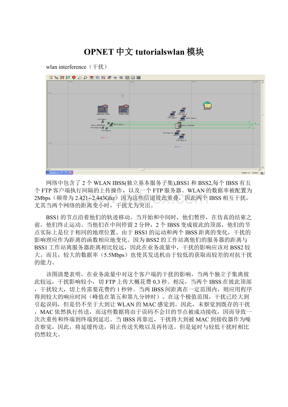 OPNET中文tutorialswlan模块.docx