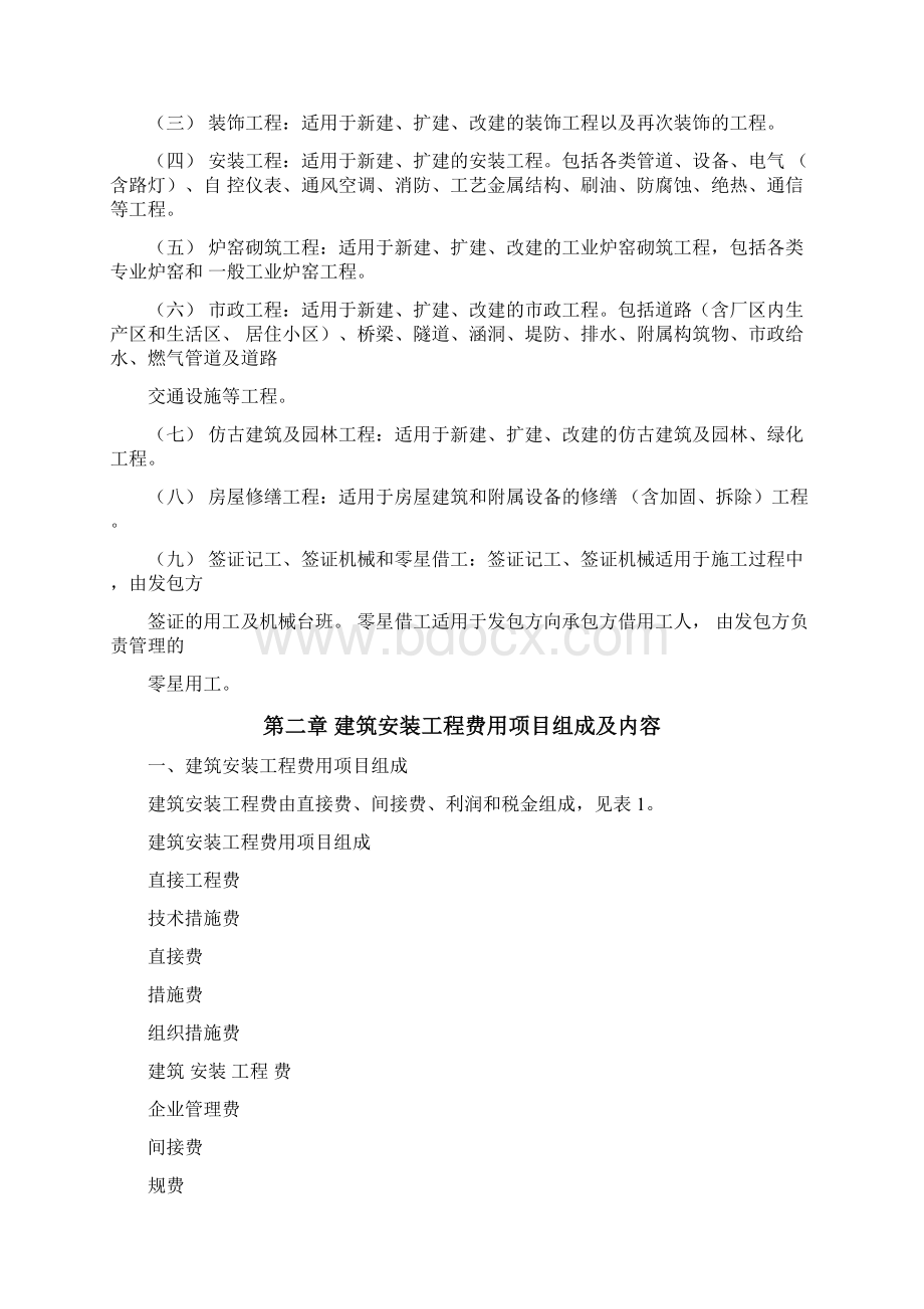 重庆市建筑工程费用定额.docx_第2页