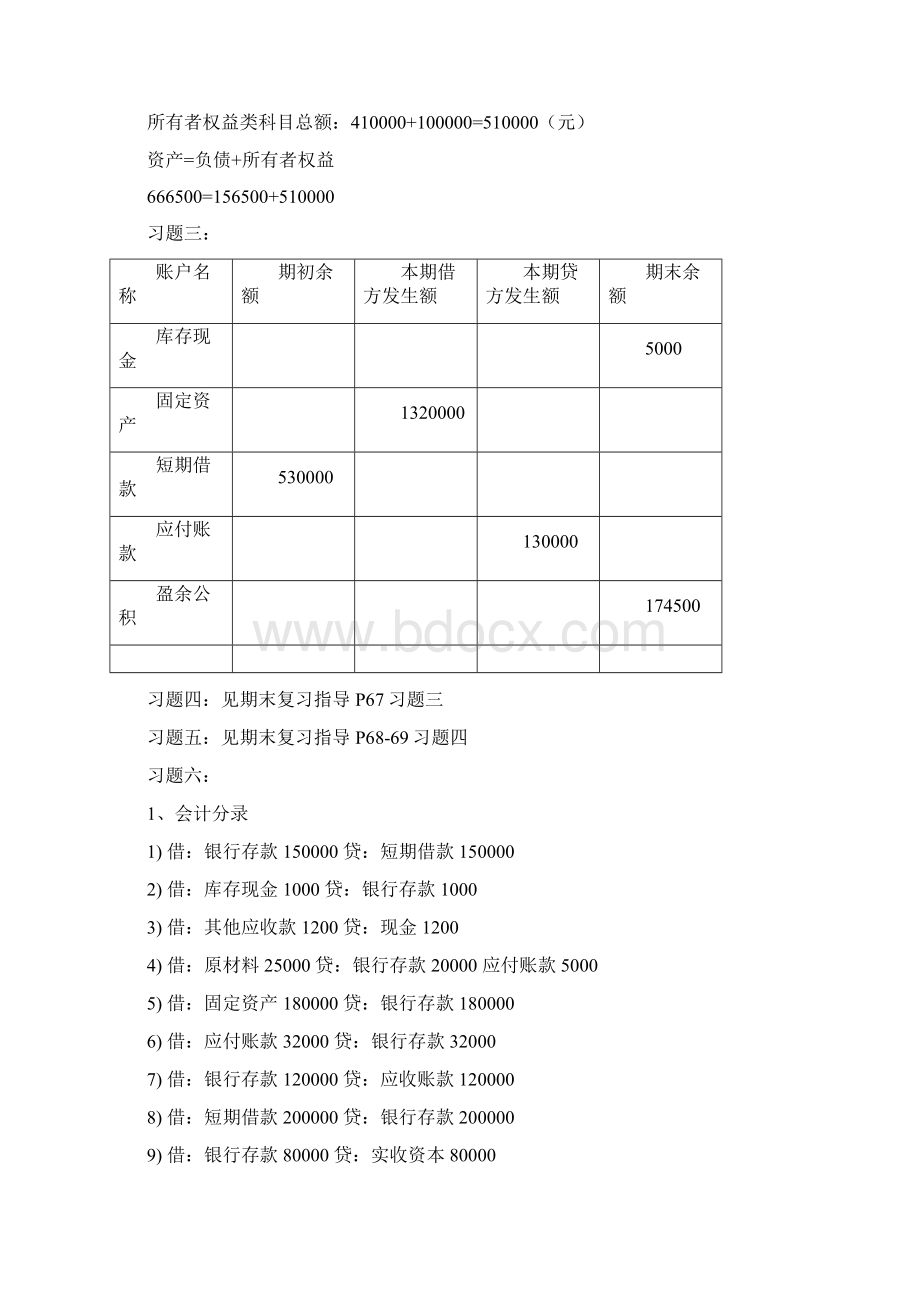 基础会计各章课后习题参考答案副本.docx_第3页