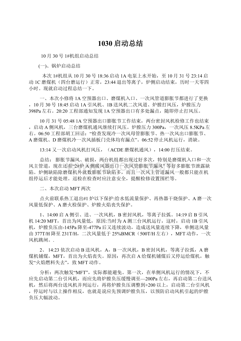 1030启动总结Word文档下载推荐.docx