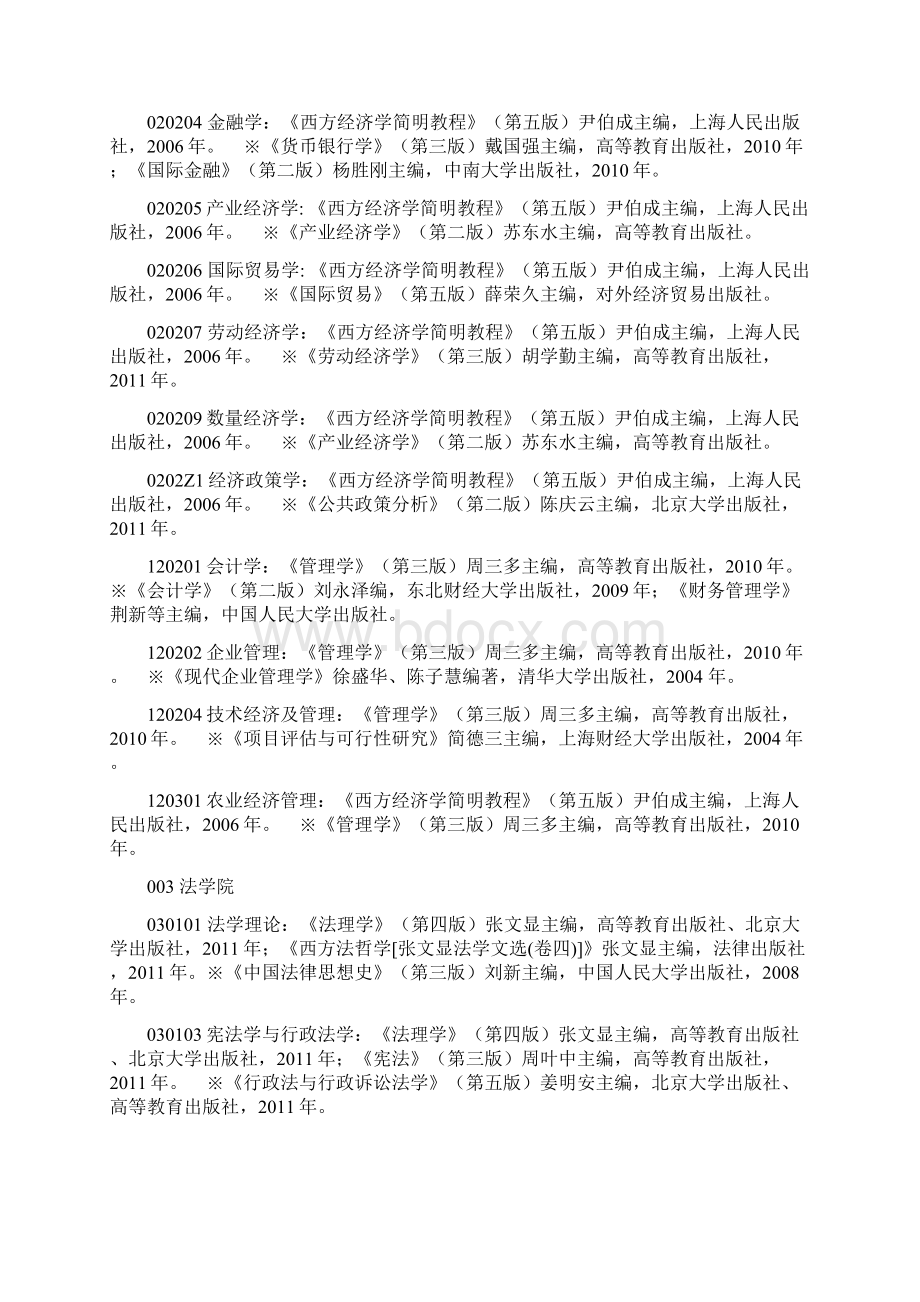 扬州大学硕士研究生招生学科专业类别及领域 主要参考书目.docx_第2页