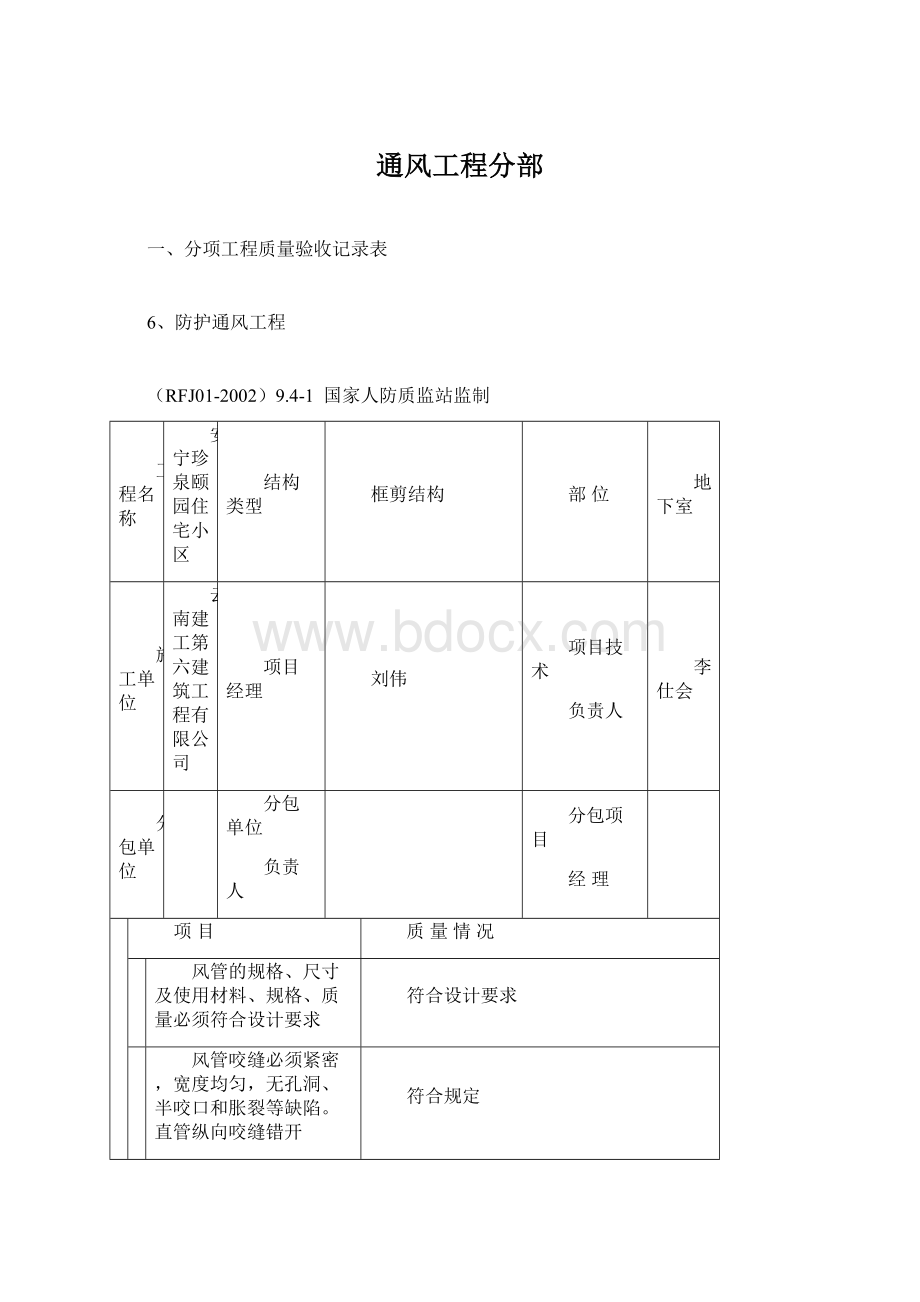 通风工程分部.docx