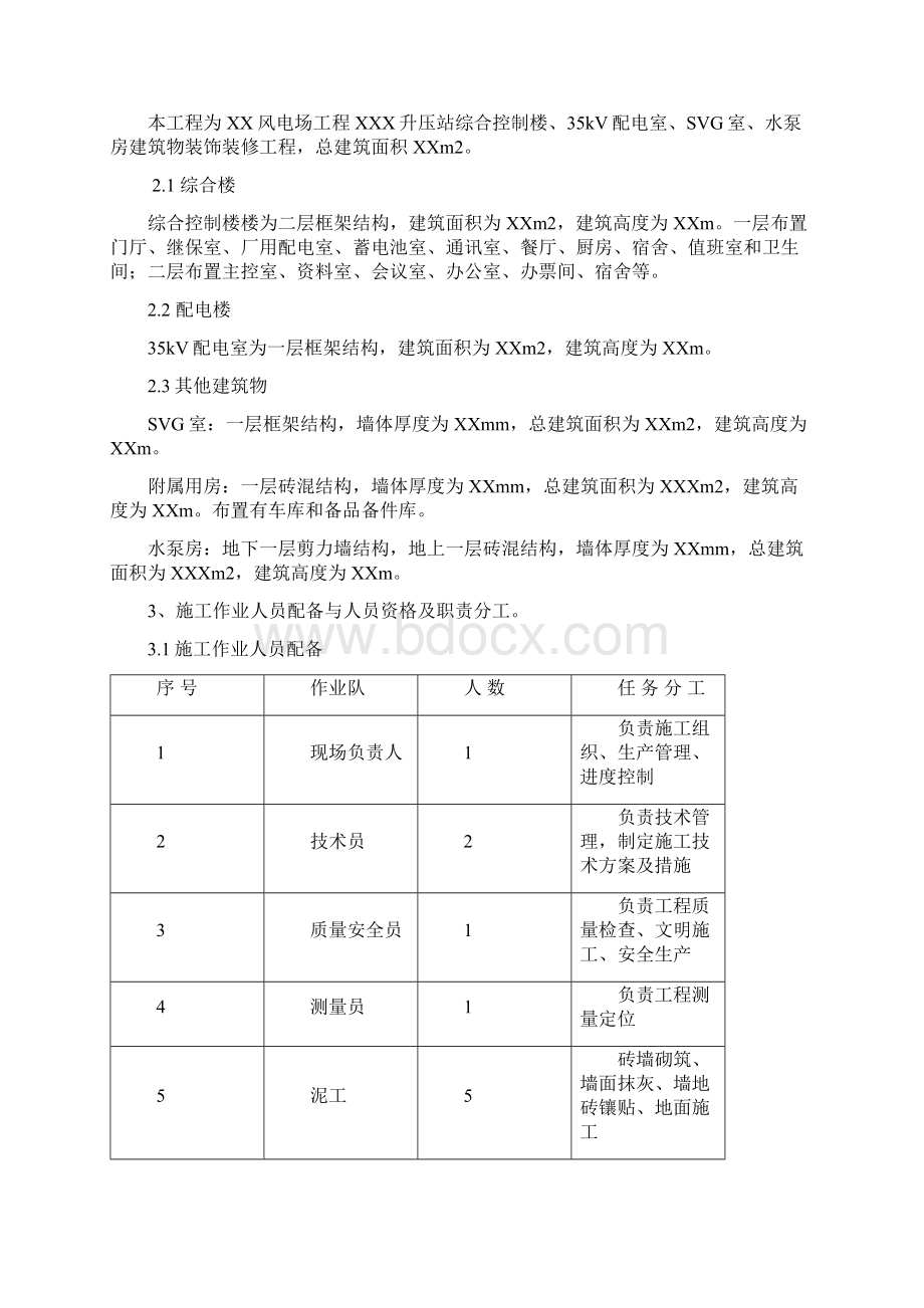 风电场升压站建筑物装修施工方案.docx_第2页