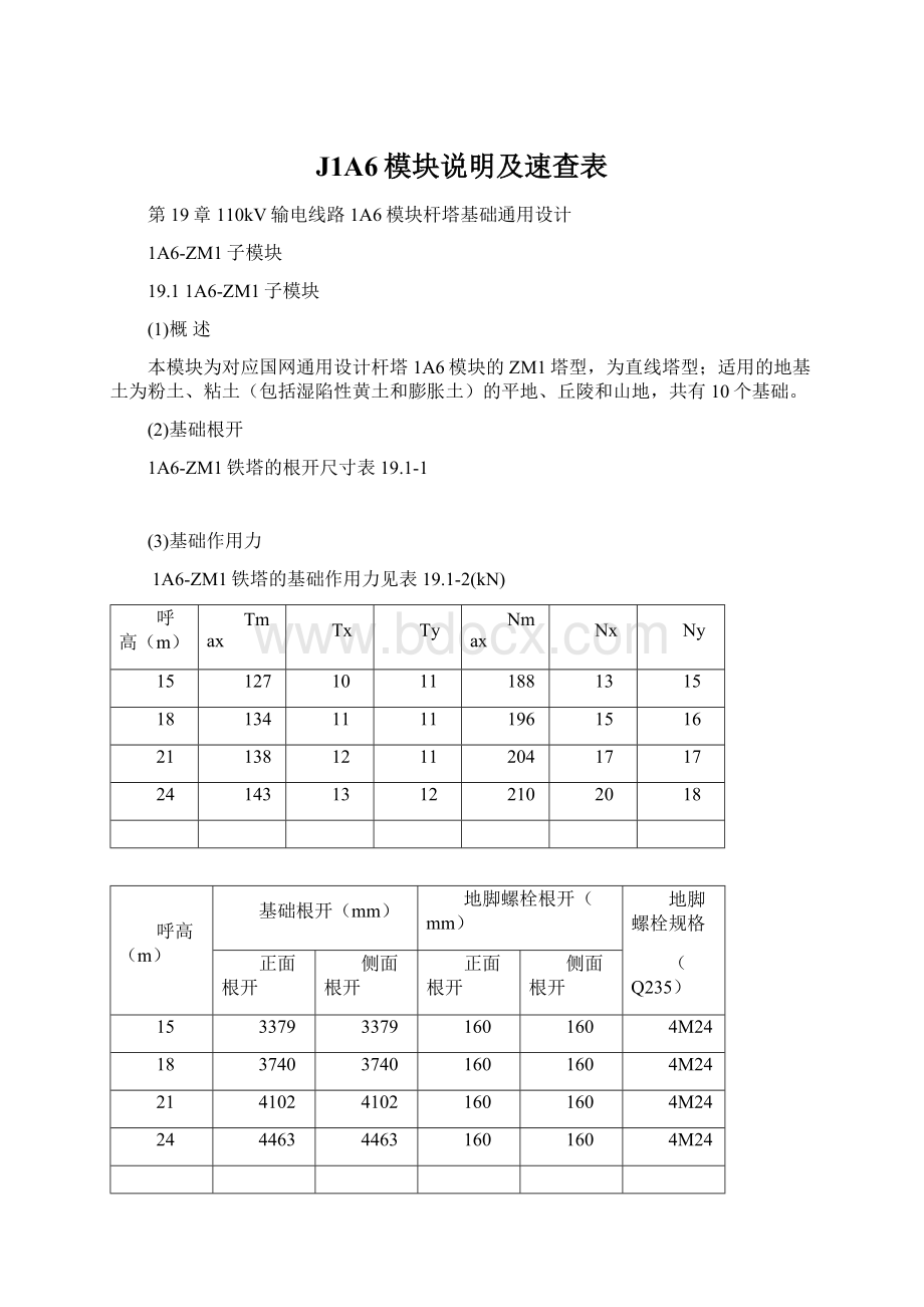 J1A6模块说明及速查表Word文档下载推荐.docx_第1页