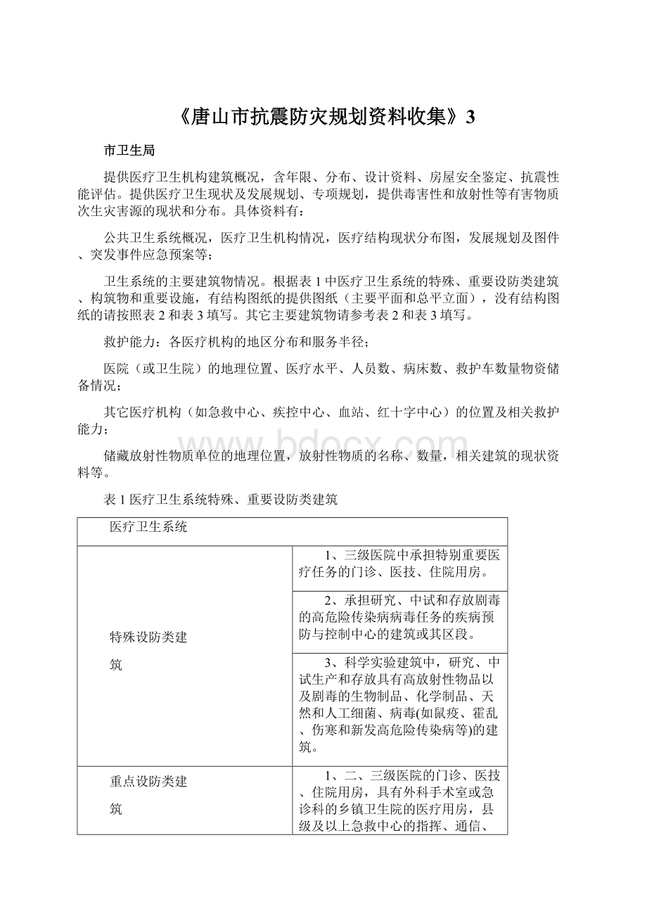 《唐山市抗震防灾规划资料收集》3.docx_第1页