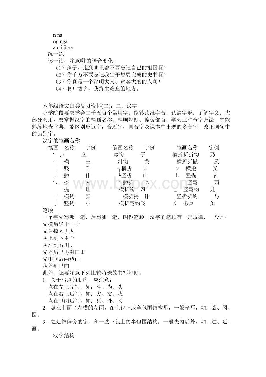 部编版小学六年级小升初《语文归类复习资料》专项训练含答案Word格式文档下载.docx_第3页