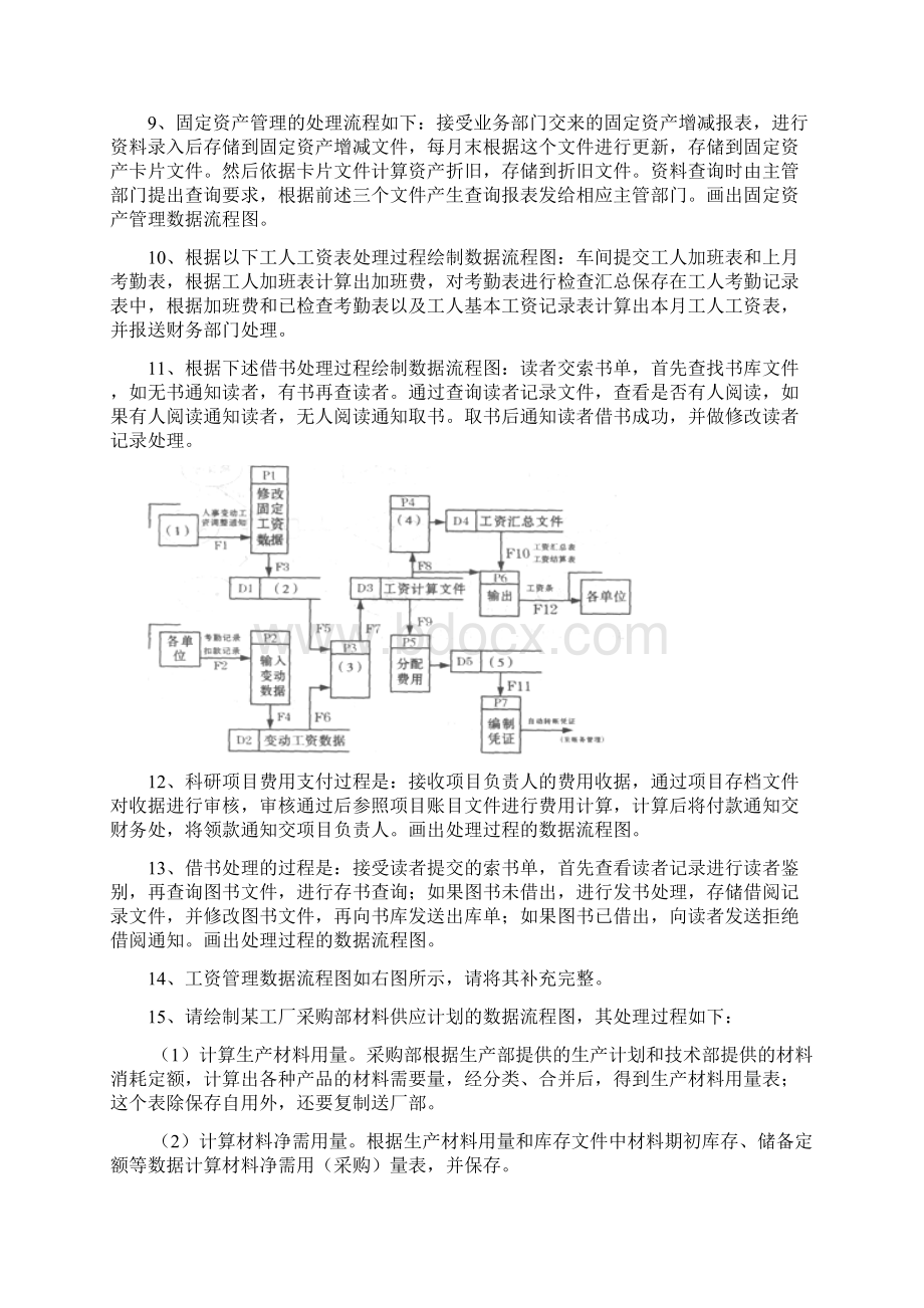 《管理系统中计算机应用》应用题数据流程图汇总题及参考答案.docx_第2页