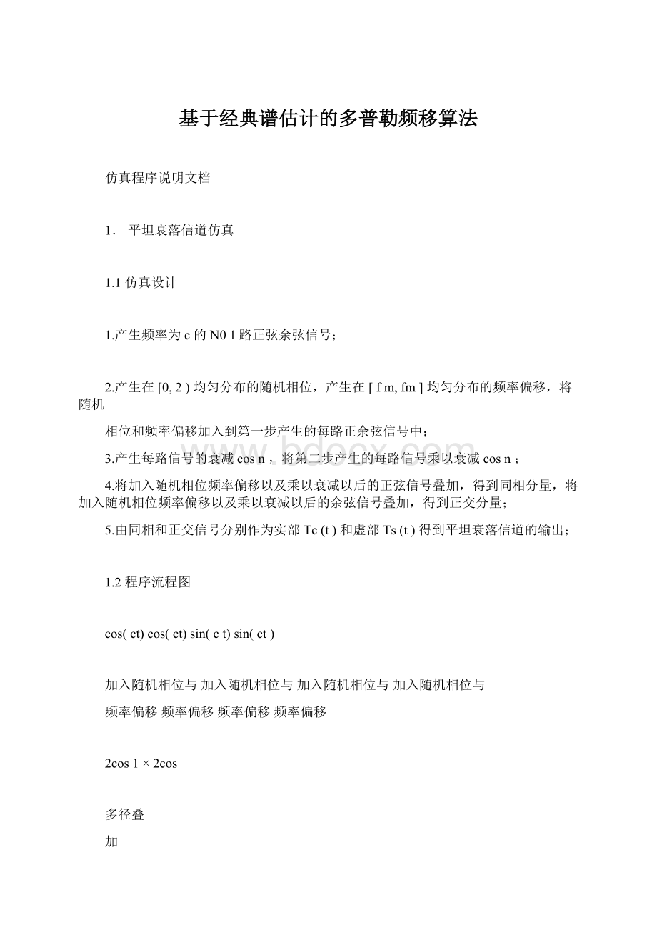 基于经典谱估计的多普勒频移算法.docx_第1页