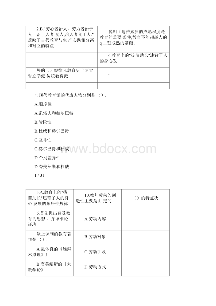 教师资格证考试教育学练习试题及答案汇总.docx_第2页